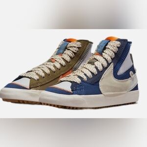 Nike Blazer Mid 77 Jumbo Voodoo Grey Fog Phantom DQ5080-001 (Mens 8/Womens 9.5)